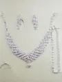 Gorgeous Alloy With Rhinestones Wedding Bridal Jewelry Set