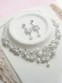 Glamorous Ladies'/Bridal Pearl With Rhinestone Jewelry Sets