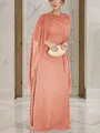 Unique Sheath/Column Scoop Sleeveless Floor-Length Chiffon Mother of the Bride Dress