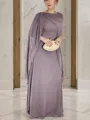 Unique Sheath/Column Scoop Sleeveless Floor-Length Chiffon Mother of the Bride Dress