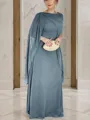 Unique Sheath/Column Scoop Sleeveless Floor-Length Chiffon Mother of the Bride Dress