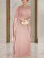 Unique Sheath/Column Scoop Sleeveless Floor-Length Chiffon Mother of the Bride Dress