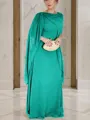 Unique Sheath/Column Scoop Sleeveless Floor-Length Chiffon Mother of the Bride Dress