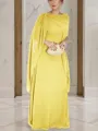 Unique Sheath/Column Scoop Sleeveless Floor-Length Chiffon Mother of the Bride Dress