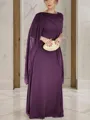 Unique Sheath/Column Scoop Sleeveless Floor-Length Chiffon Mother of the Bride Dress