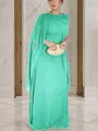 Unique Sheath/Column Scoop Sleeveless Floor-Length Chiffon Mother of the Bride Dress