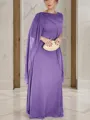 Unique Sheath/Column Scoop Sleeveless Floor-Length Chiffon Mother of the Bride Dress