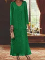 Elegant Sheath Sweetheart Sequin Ankle-Length Chiffon Mother of the Bride Dress