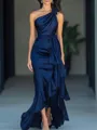 Splendid Sheath One-Shoulder Ruffles Asymmetrical Mother of the Bride Dress
