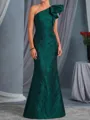 Radiant Sheath One-Shoulder Ruffles Floor-Length Mother of the Bride Dress