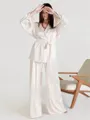 V-neck Long Sleeves Floor-Length 2-Piece Set