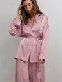 V-neck Long Sleeves Floor-Length 2-Piece Set