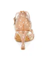 Women's Satin Peep Toe With Rhinestone Stiletto Heel Shoes