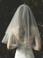 Attractive Tulle With Pearl Two-Tier Elbow Wedding Veils