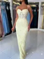 Stunning Sheath Spaghetti Straps Appliques Lace Floor-Length Tulle Corset Dress