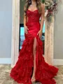 Fashion Sheath Sweetheart Appliques Lace Court Train Silk Like Satin Corset Dress
