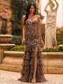 Trendy Sheath Sweetheart Beading Sweep Train Prom Dress