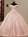 Unique Ball-Gown Off-the-Shoulder Floor-Length Corset Prom Dress