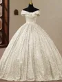 Unique Ball-Gown Off-the-Shoulder Floor-Length Corset Prom Dress