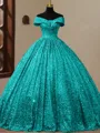 Unique Ball-Gown Off-the-Shoulder Floor-Length Corset Prom Dress