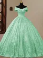 Unique Ball-Gown Off-the-Shoulder Floor-Length Corset Prom Dress