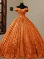 Unique Ball-Gown Off-the-Shoulder Floor-Length Corset Prom Dress