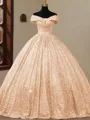 Unique Ball-Gown Off-the-Shoulder Floor-Length Corset Prom Dress