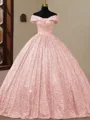 Unique Ball-Gown Off-the-Shoulder Floor-Length Corset Prom Dress