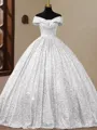 Unique Ball-Gown Off-the-Shoulder Floor-Length Corset Prom Dress