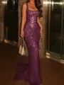 Pretty Sheath Square Rhinestone Sweep Train Corset Prom Dress