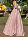 Glamorous A-line Sweetheart Ruffles Floor-Length Corset Prom Dress