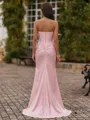 Perfect Sheath Straight Pleated Floor-Length Silk Like Satin Corset Prom Dress