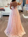 Trendy A-Line Sweetheart Bow Sweep Train Lace Corset Prom Dress