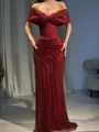 Magnificent Sheath Off-the-Shoulder Sequin Floor-Length Corset Prom Dress