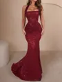 Charming Sheath Halter Sequin Floor-Length Prom Dress