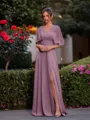 Perfect A-line Pleated Floor-Length Chiffon Convertible Bridesmaid Dress