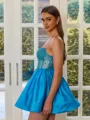 Magnificent Ball-Gown Sweetheart Beading Short/Mini Taffeta Corset Dress