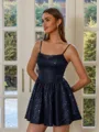 Delicate A-line Spaghetti Straps Short/Mini Lace Corset Dress