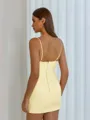 Hermosos Sheath Spaghetti Straps Sequin Short/Mini Corset Dress