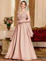 Stylish A-Line Chiffon Applique V-Neck Sleeveless Floor-Length Mother of the Bride Dress