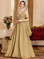 Stylish A-Line Chiffon Applique V-Neck Sleeveless Floor-Length Mother of the Bride Dress