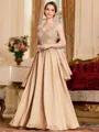 Stylish A-Line Chiffon Applique V-Neck Sleeveless Floor-Length Mother of the Bride Dress