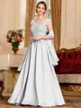 Stylish A-Line Chiffon Applique V-Neck Sleeveless Floor-Length Mother of the Bride Dress