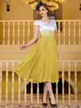 Charming A-Line Chiffon Applique V-Neck Short Sleeves Tea-Length Mother of the Bride Dress