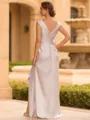 Regal Sheath Scoop Ruffles Floor-Length Mother of the Bride Dress