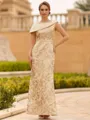 Immaculate Sheath Scoop Pleated Floor-Length Lace Mother of the Bride Dress