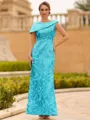 Immaculate Sheath Scoop Pleated Floor-Length Lace Mother of the Bride Dress