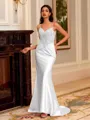 Striking Sheath V-Neck Appliques Lace Sweep Train Corset Dress