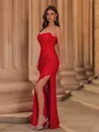 Splendiferous Sheath Straight Appliques Lace Floor-Length Corset Prom Dress