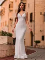 Glamorous Sheath V-Neck Floor-Length Prom Dress
